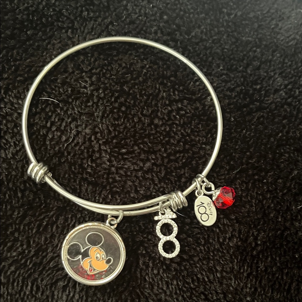Silver Mickey Mouse Charm Bracelet